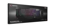 RAMPAGE KM-R96 ELEMENTAL Siyah RGB Aydınlatmalı Q Oyuncu Multmedia Klavye ve 7200 dpi Mouse Gaming Set